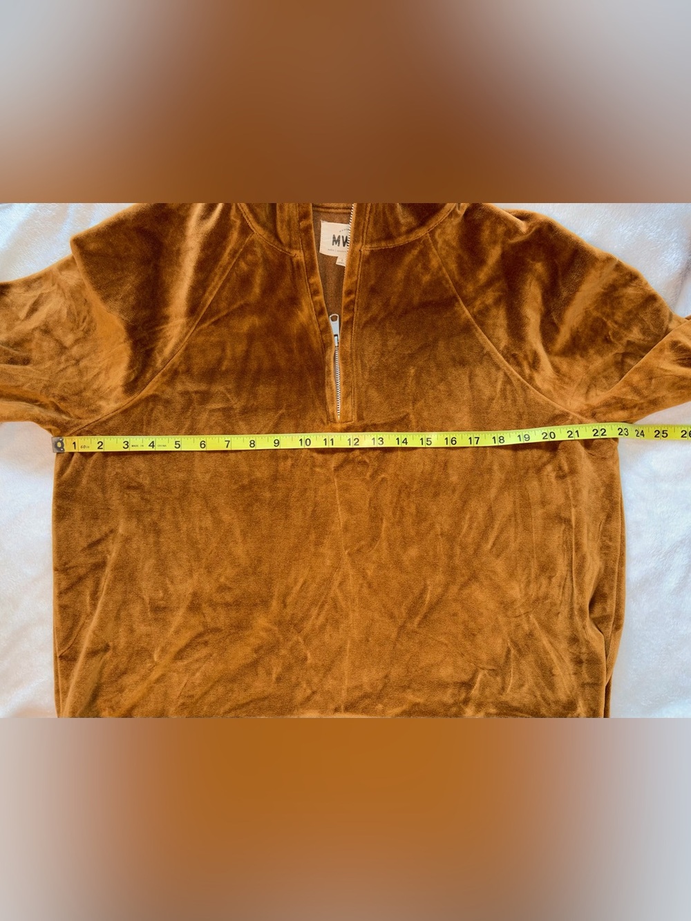 MADEWELL MWL Velour Half Zip Pullover sz L - Picture 5 of 7